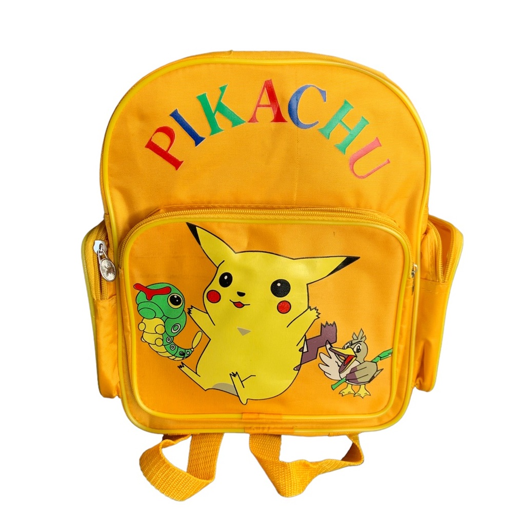 Vintage Pokemon Pikachu Mini Backpack Bootleg 90’s 12 Inch - Picture 1 of 4